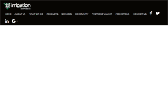 Desktop Screenshot of irrigationtas.com.au